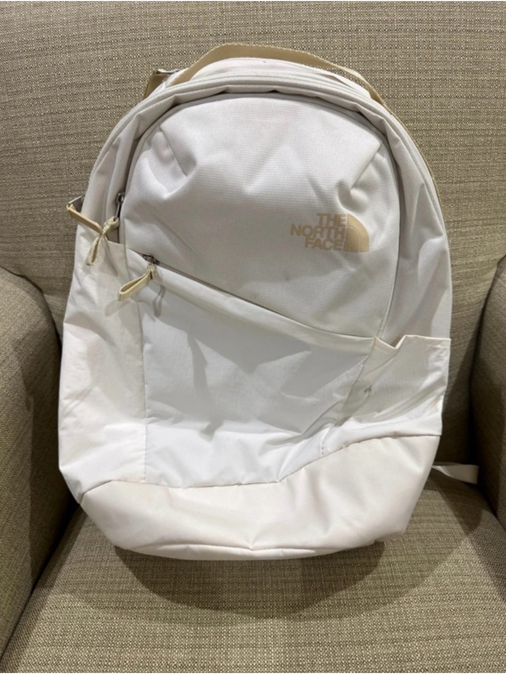 The North Face White and Beige Everyday Backpack